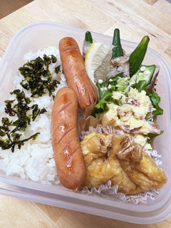 オクラの豚しゃぶ巻き☆卵巾着弁当-レシピのメイン写真