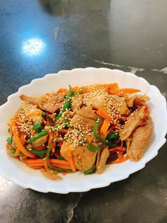 豚肉とピーマンと人参の彩り炒め-レシピのメイン写真