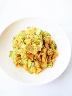 シンプルな【かぼちゃサラダ】-レシピのメイン写真