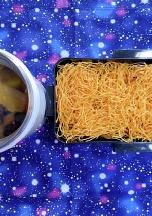 時短お弁当盛り付け記録　皿うどん-レシピのメイン写真