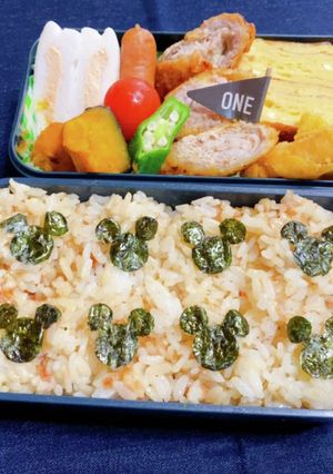 のり弁当　ミッキー-レシピのメイン写真