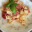 【ポリ袋の防災レシピ】トマトツナパスタ