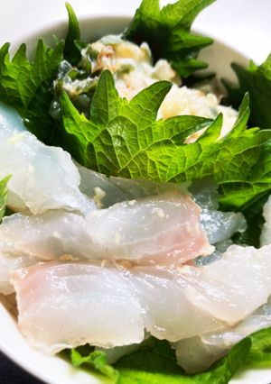 我が家の丼！ひらめで二色丼-レシピのメイン写真