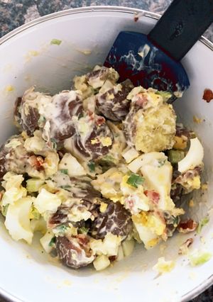 ガッツリ食べる☆人気のポテトサラダ♪-レシピのメイン写真