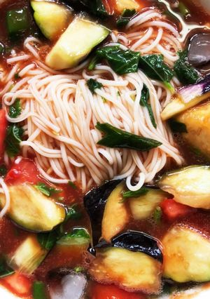 だし×ガスパチョ素麺-レシピのメイン写真