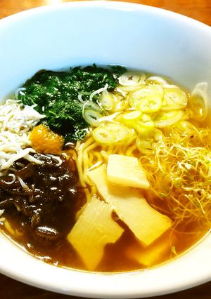 かき回して食べるネバネバ冷やしラーメン　-レシピのメイン写真