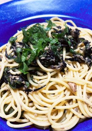 簡単!青ジソたっぷりツナとひじきのパスタ-レシピのメイン写真