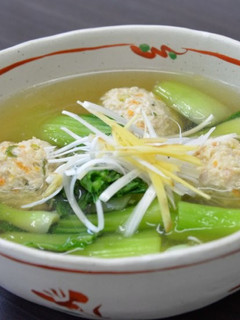 鶏団子と青梗菜のスープ JAいるま野-レシピのメイン写真