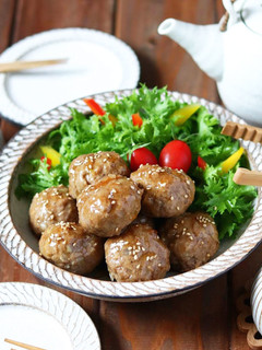 レンジde照り焼きミートボール-レシピのメイン写真
