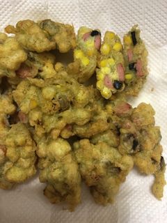 とうもろこしと黒ニンニクの天ぷら-レシピのメイン写真