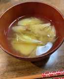 何故か食べたくなる、みょうがの味噌汁