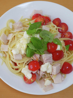 簡単!冷製パスタ カプレーゼのパスタ -レシピのメイン写真