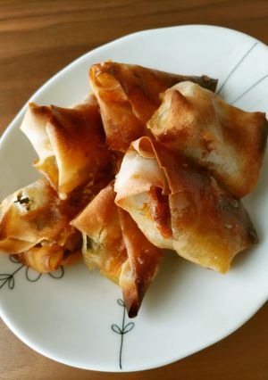 ゴーヤのピザ風春巻き-レシピのメイン写真