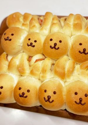 うさぎちゃんのミニエピちぎりパン-レシピのメイン写真