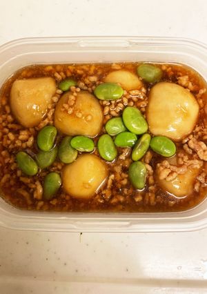 冷凍里芋のそぼろ煮-レシピのメイン写真