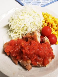 ガスト風トマトガーリックチキン-レシピのメイン写真