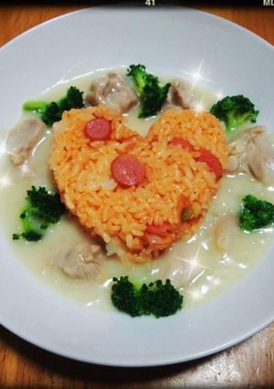 チキンライスオンシチュー-レシピのメイン写真