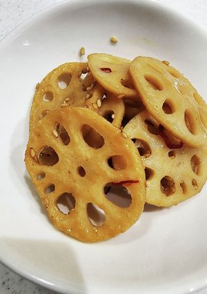 ピリ辛蓮根きんぴら-レシピのメイン写真