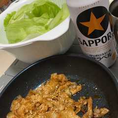 ビールにピッタリ　豚バラ炒め-レシピのメイン写真