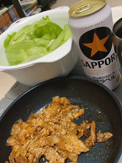 ビールにピッタリ 豚バラ炒め-レシピのメイン写真