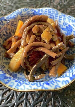 ぜんまいと油揚げの煮物 簡単★小鉢-レシピのメイン写真