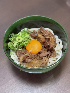 市販のつゆで簡単冷やし肉うどん♪-レシピのメイン写真