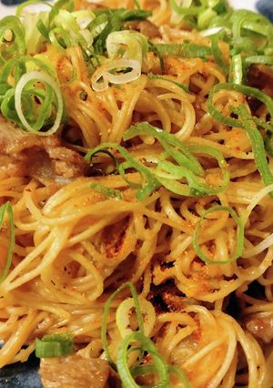 B級グルメアレンジ♪絶品ホルモン素麺☆-レシピのメイン写真