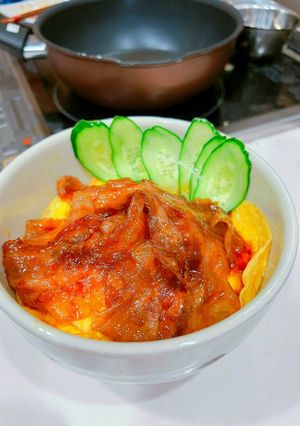 我が家の丼 びっくり生姜焼き丼-レシピのメイン写真