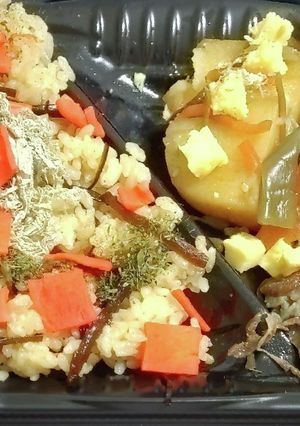 肉じゃがご飯の部よっちゃんイカ野菜W昆布-レシピのメイン写真