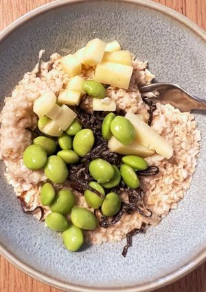 オートミールと枝豆チーズ塩昆布と-レシピのメイン写真