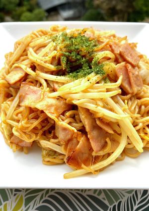 マスタード野菜炒めの焼きそば-レシピのメイン写真