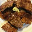 フライパン焼き肉●牛バラ肉の塩焼き
