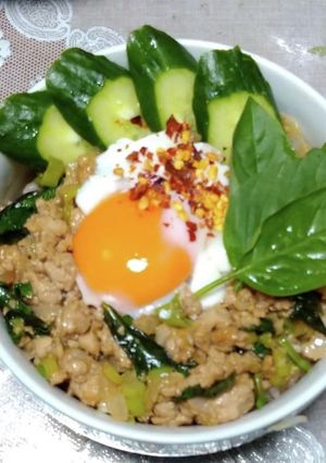 我が家の丼☆ガパオ丼-レシピのメイン写真