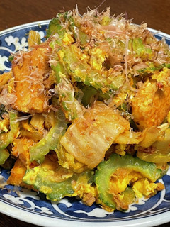 夏バテ解消に!キムチ入りゴーヤチャンプル-レシピのメイン写真