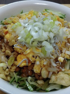 冷やし中華そば(納豆入り)-レシピのメイン写真