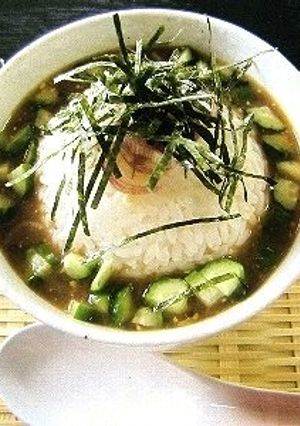 たっぷりきのこの冷やし雑炊-レシピのメイン写真