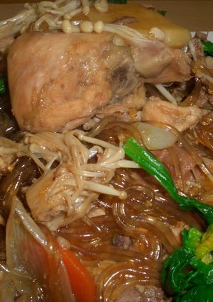 春雨がおいしい！！★鶏と春雨のしょうゆ煮-レシピのメイン写真