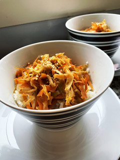 我が家の丼 野菜の皮のきんぴら丼-レシピのメイン写真