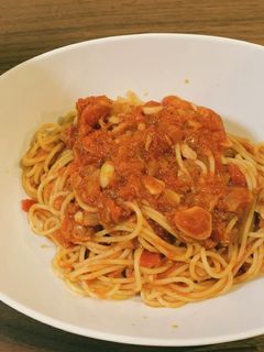 トマトとニンニクとツナのパスタ-レシピのメイン写真