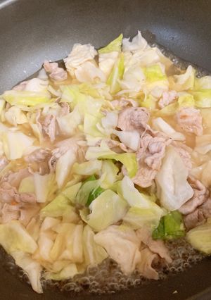豚肉とキャベツの白だし煮　ダイエット-レシピのメイン写真