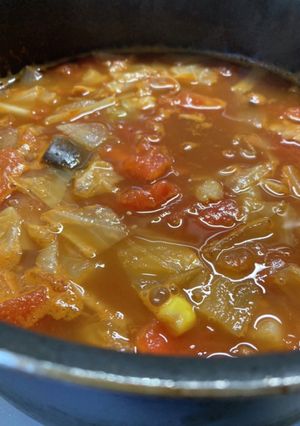 生トマトで野菜とアサリのミネストローネ-レシピのメイン写真