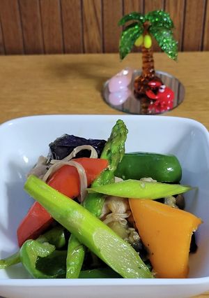 夏野菜のガーリック醤油ソテー-レシピのメイン写真