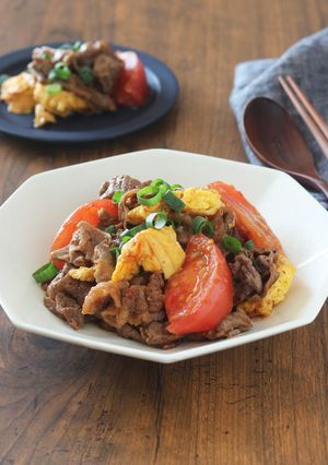 牛肉とトマトの中華風卵炒め-レシピのメイン写真