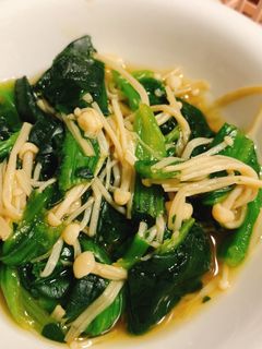 ほうれん草とえのきの煮浸し-レシピのメイン写真