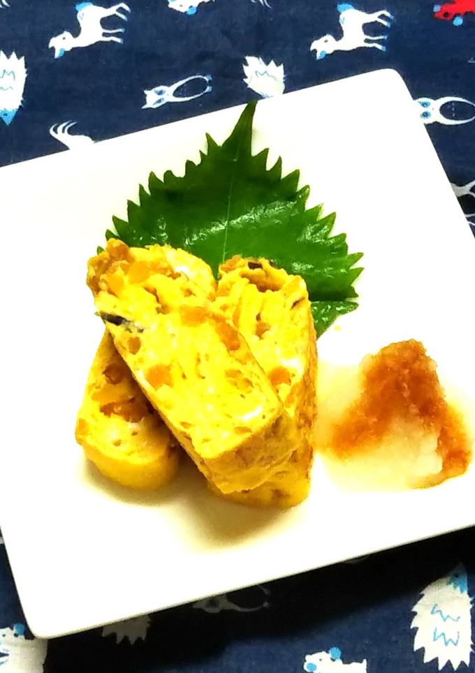 うちのたまご焼き　福神漬け入り♪-レシピのメイン写真
