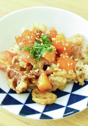 にんじんとれんこんの甘辛煮-レシピのメイン写真