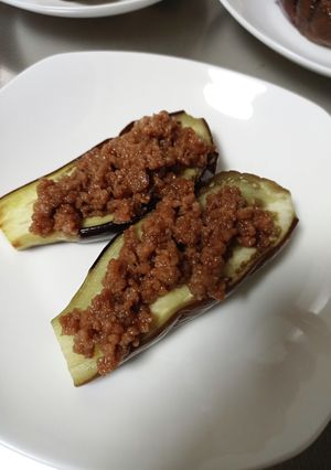 茄子のそぼろのせ-レシピのメイン写真