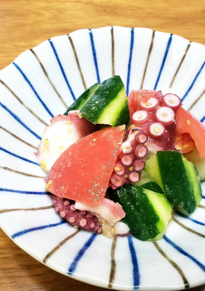 副菜に♪タコときゅうりとトマトのナムル-レシピのメイン写真