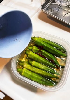 今が旬！オクラの甘酢漬け-レシピのメイン写真