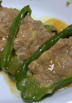 ピーマンの肉づめ-レシピのメイン写真